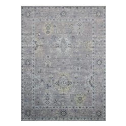 OUSHAK RUG, GR/BL/GRN 8X10