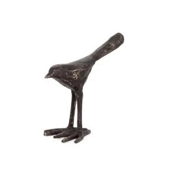 BRONZED BIRD SCULPTURE, SHORT
