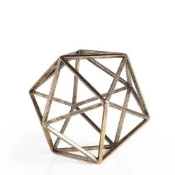 ORO GOLD POLYGON SCULPTURE, SM