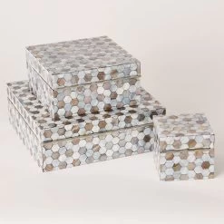MOTHER OF PEARL BOX, LG