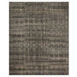 AMARA RUG, CHARCOAL/LAGOON