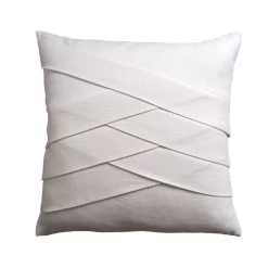 SLUBBY LINEN PILLOW, HERRINGBN