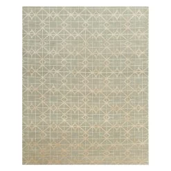 CROSSHATCH RUG, 8X10 GR/GD