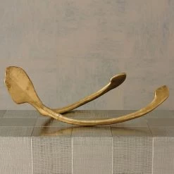 WISH PAPERWEIGHT, XLG,GLD LEAF