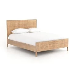SYDNEY QUEEN BED, NATURAL