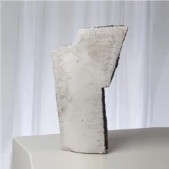 WING SCULPTURE-RAKU, LEFT