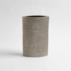 HEMP ETCHED VASE-NICKEL, SM