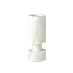 LUC VASE,WHITE MARBLE