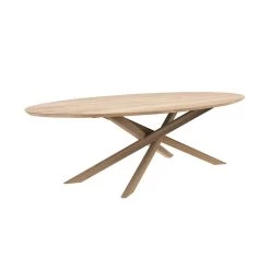 MIKADO OVAL DINING TABLE, OAK