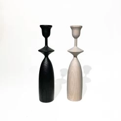 NOVICE BLACK CANDLEHOLDER, MED
