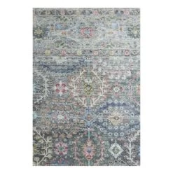 KARABAGH RUG, GR/BL/RD 8X10
