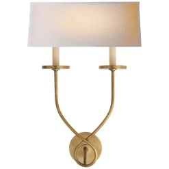SYMMETRIC TWIST DOUBLE SCONCE