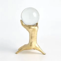 HANDS ON SPHERE HOLDER LG, GLD