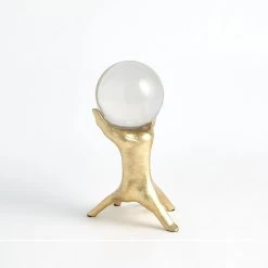 HANDS ON SPHERE HOLDER SM, GLD