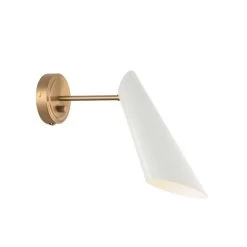 BUTERA WALL SCONCE, AG/WHT