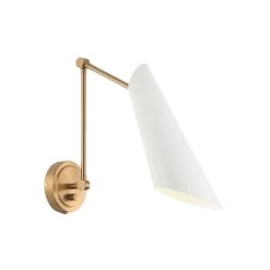 BUTERA EXT WALL SCONCE, AG/WHT