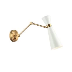 BLAZE EXT WALL SCONCE, AG/WHT