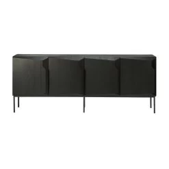 STAIRS SIDEBOARD 4D, BLACK OAK