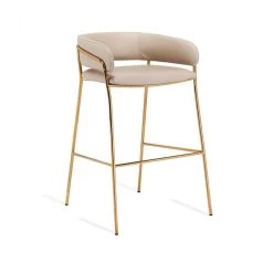 MADSEN BAR STOOL, CREAM LATTE