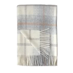 AWENDA ALPACA/WOOL THROW,IV/TN