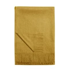 PARIS ALPACA THROW, MUSTARD