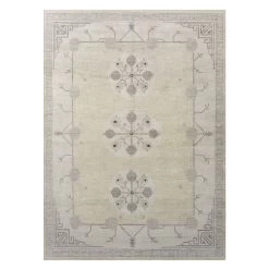 KHOTAN RUG, GR/BE/BK