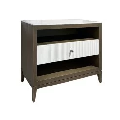 BRETON 1-DWR NIGHTSTAND, M-BRN