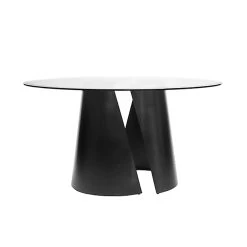 PORTIA DINING TABLE, BLK 54"