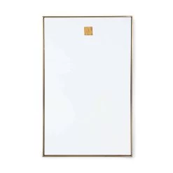 HANGING RECTANGLE MIRROR,BRASS