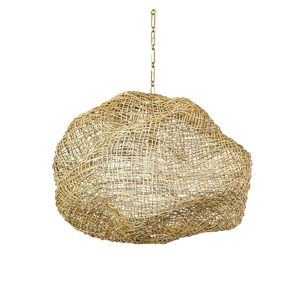 ANDORRA WICKER PENDANT, NAT MD