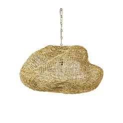 ANDORRA WICKER PENDANT, NAT SM